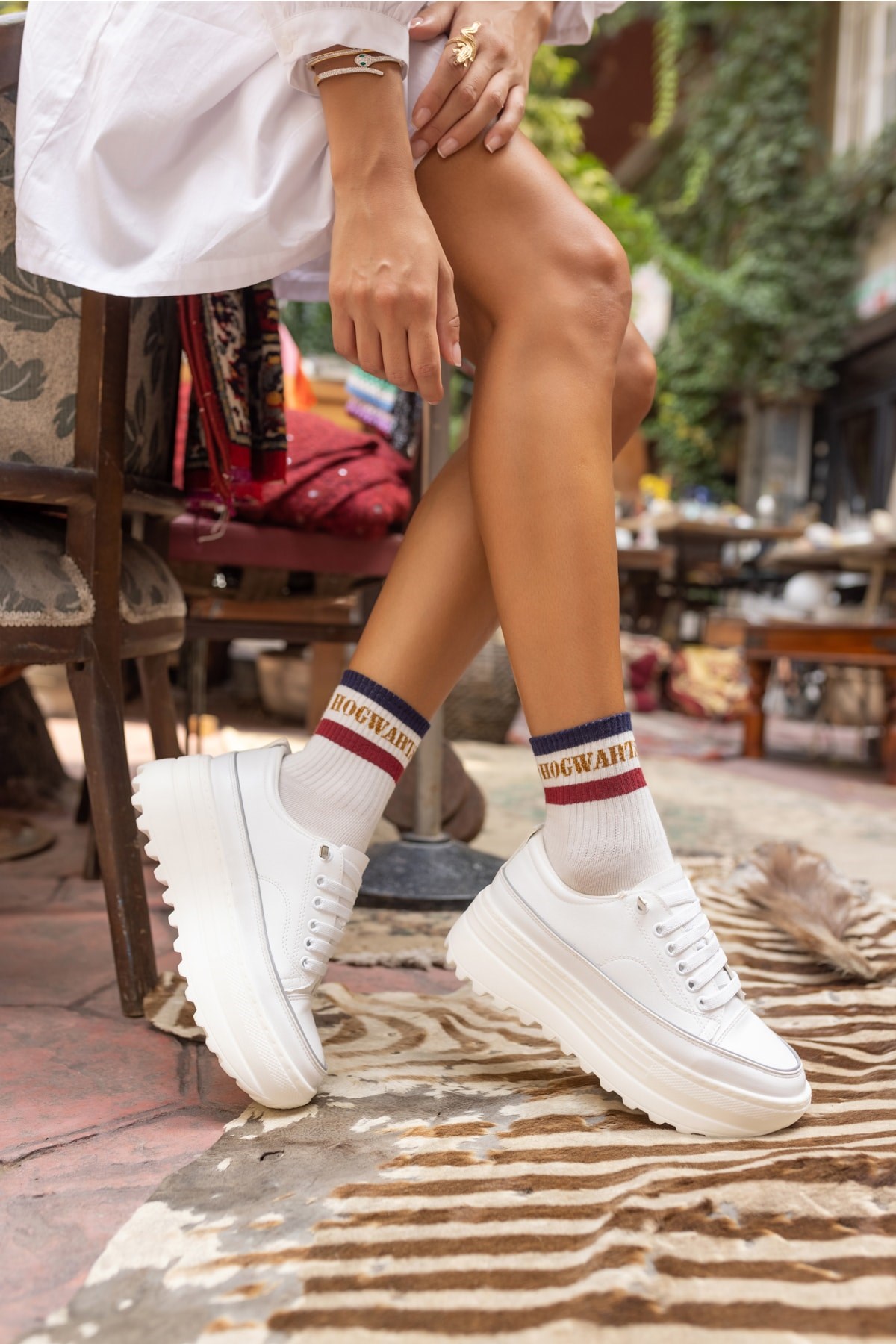 Lincoln Kadin Beyaz Sneaker