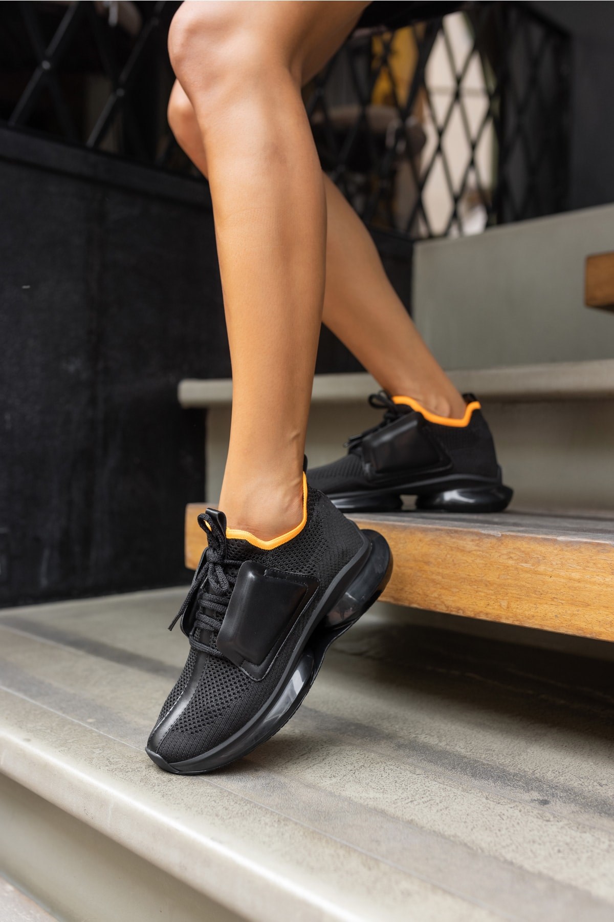 Lucas Kadin Siyah Trıko Sneaker