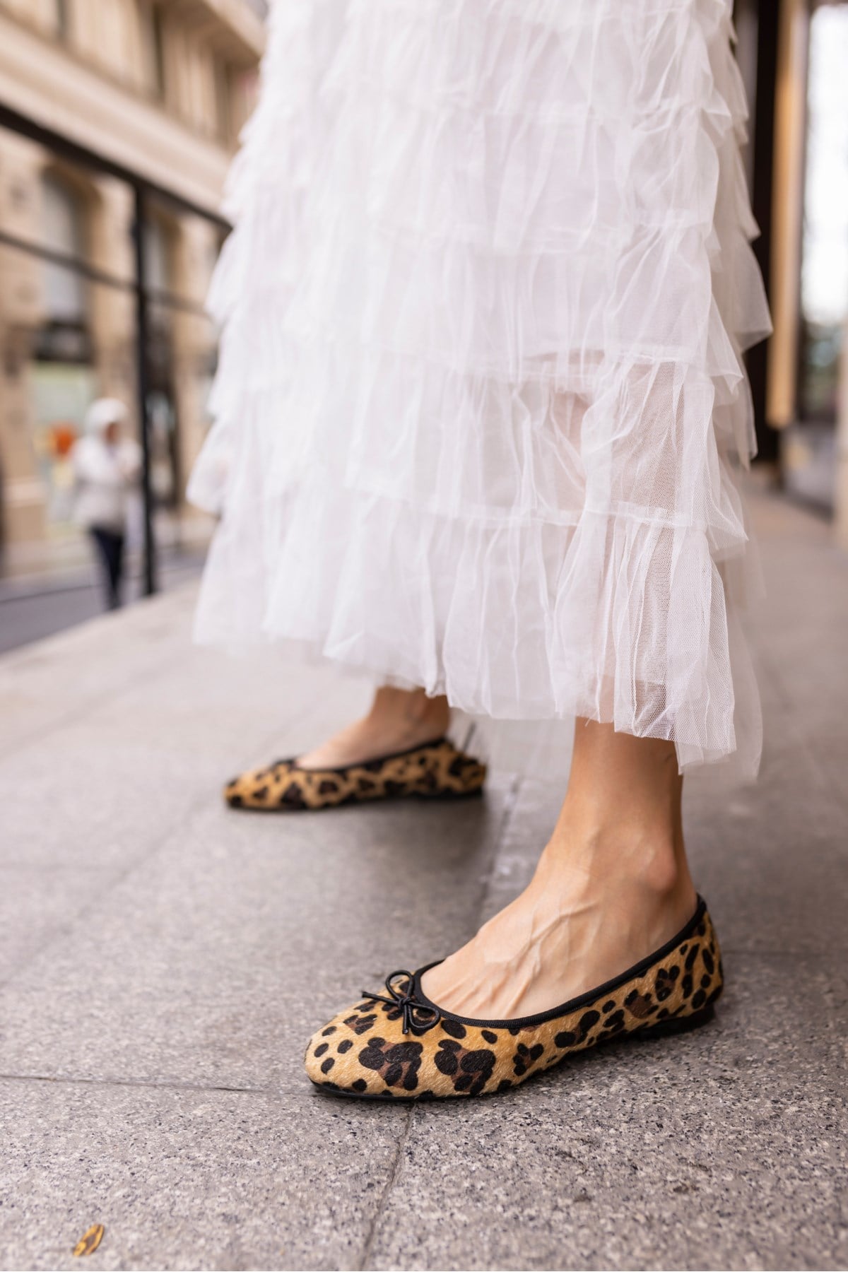 BALLE KADİN LEOPAR MALZEME  BALERIN TARZİ PİSİ BABET