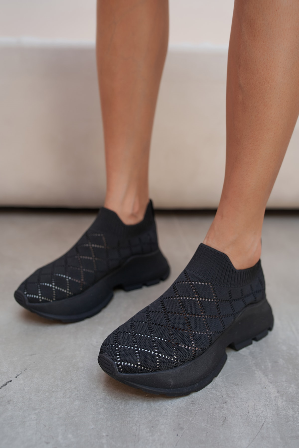 Alice Kadın Siyah Trıko Sneakers