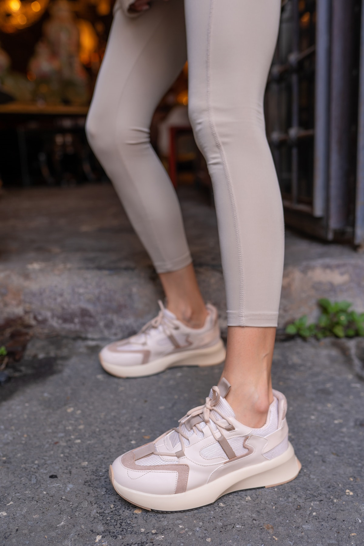 Calista Kadin Nude Cilt Sneakers