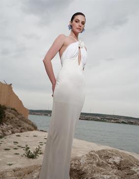AL REVESAlba Low-cut Long Dress