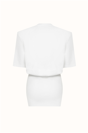 NaiaMIU T-SHIRT DRESS / WHITE