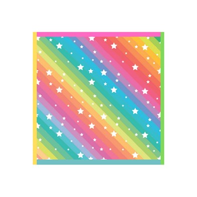 Rainbow Gökkuşağı Desenli Mega Boy Pareo