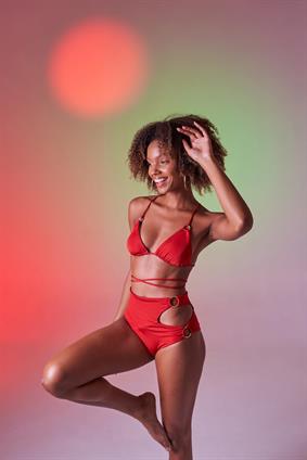Holly LollyDelphi Yüksek Bel Bikini Altı Kırmızı