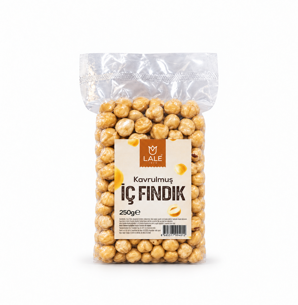 LALE KAVRULMUŞ İÇ FINDIK (250GR)