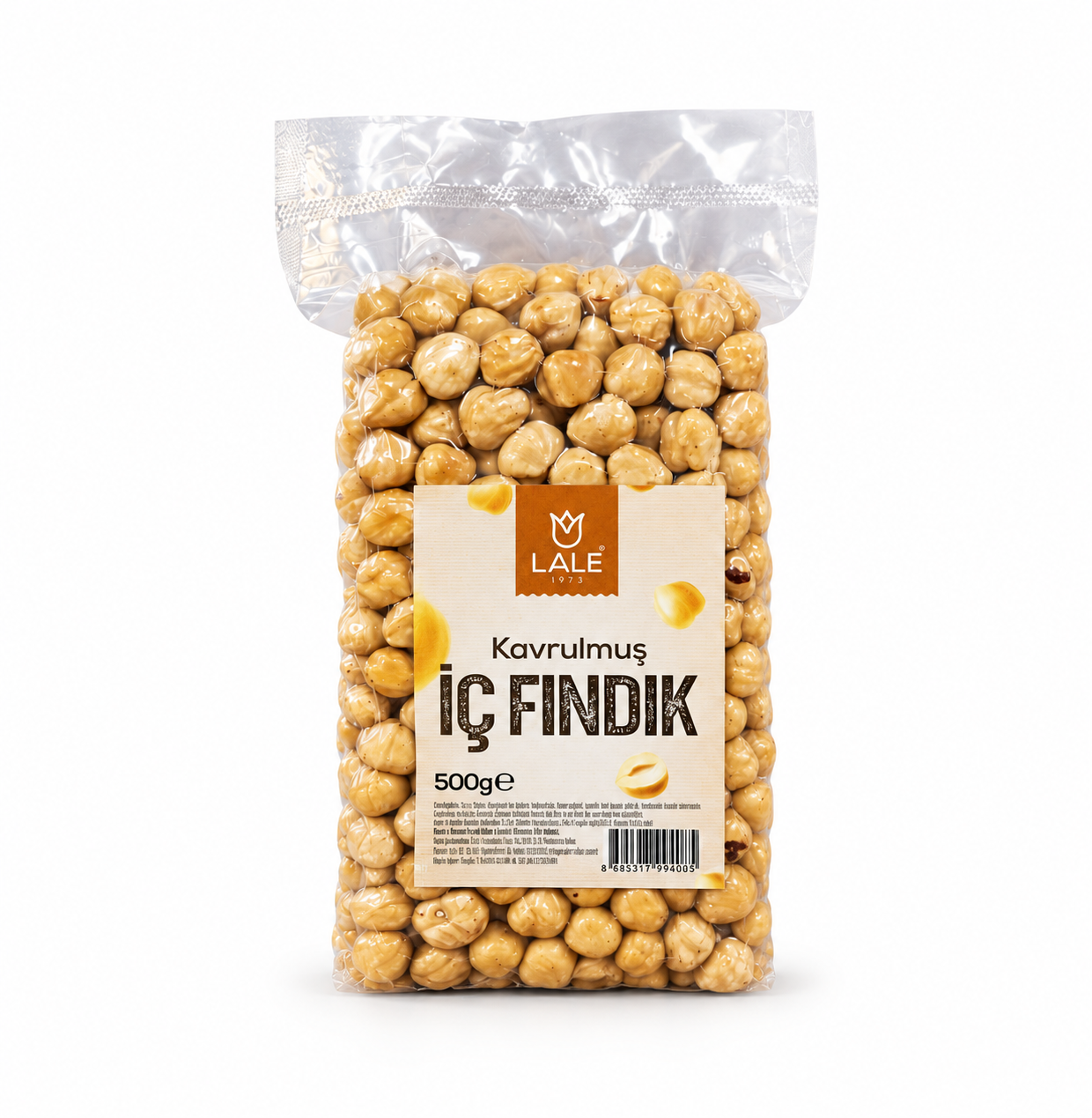 LALE KAVRULMUŞ İÇ FINDIK (500GR)