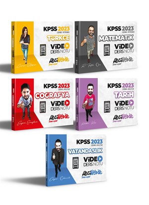 HocaWebde 2023 KPSS Genel Kültür Genel Yetenek Video Ders Notları Seti
