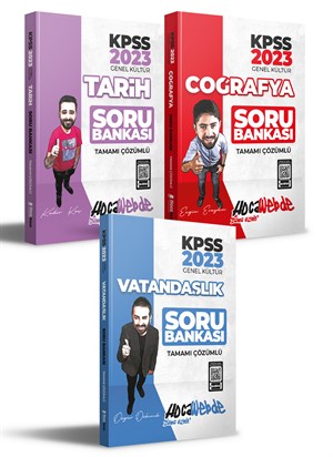 HocaWebde Yayınları 2023 KPSS Genel Kültür Soru Bankası Seti