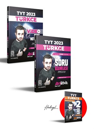 HocaWebde Yayınları 2023 TYT Türkçe Video Ders Notları ve Tamamı Video Çözümlü Soru Bankası Seti