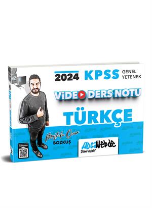 HocaWebde Yayınları 2024 KPSS Genel Yetenek  Türkçe Video Ders Notu