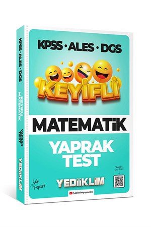 Yediiklim Yayınları KPSS ALES DGS Keyifli Matematik Tamamı Çözümlü Çek Kopart Yaprak Test