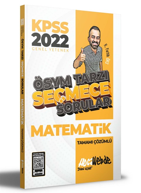 HocaWebde Yayınları 2022 KPSS Matematik ÖSYM Tarzı Seçmece Sorular Tamamı Çözümlü Soru Bankası