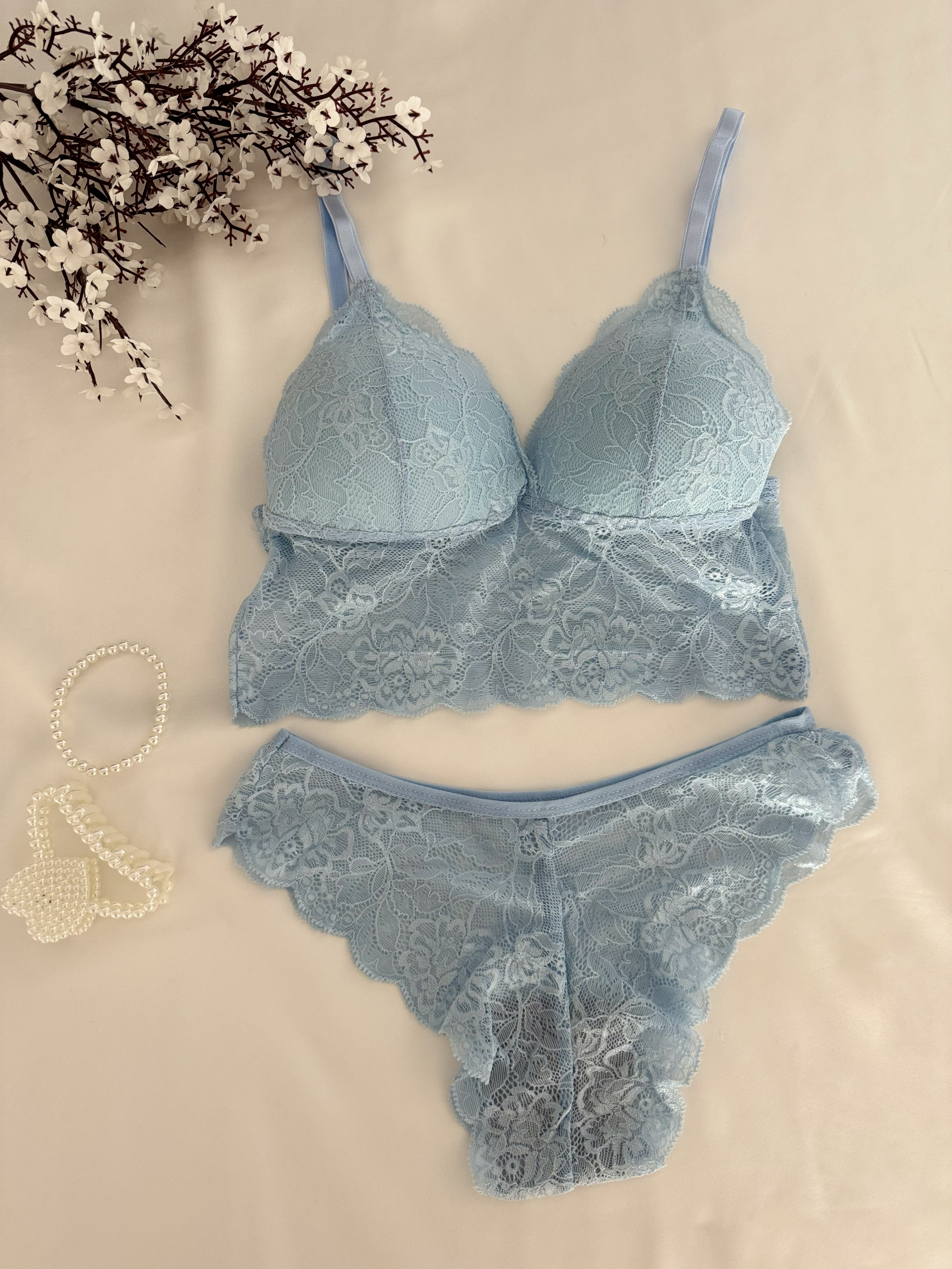 Bebe Mavisi Bralet Takım