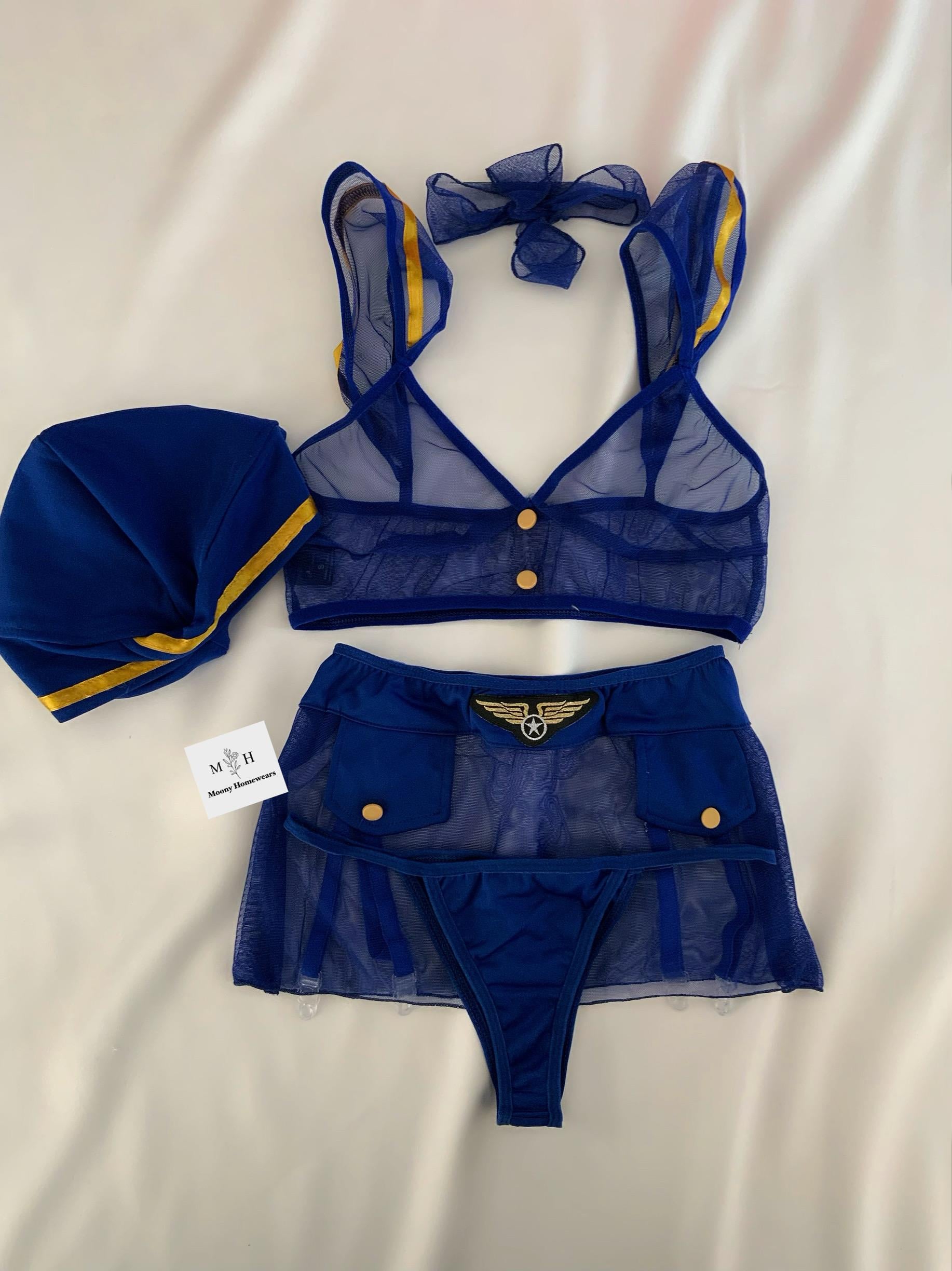 Hostes Fantezi Kostüm Set 