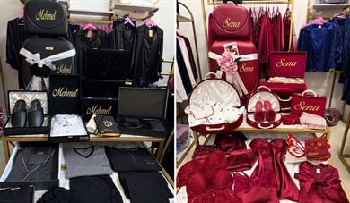 Valizli Avantaj Paket Ful Gelin Damat Bohça Seti