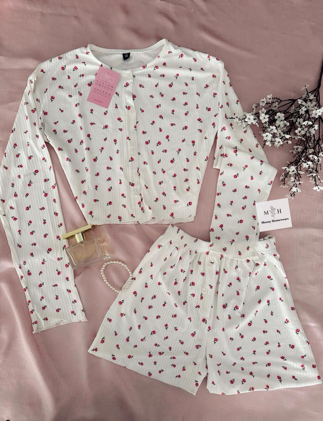  Arrow Crop Üst Şort Alt Pijama Takımı