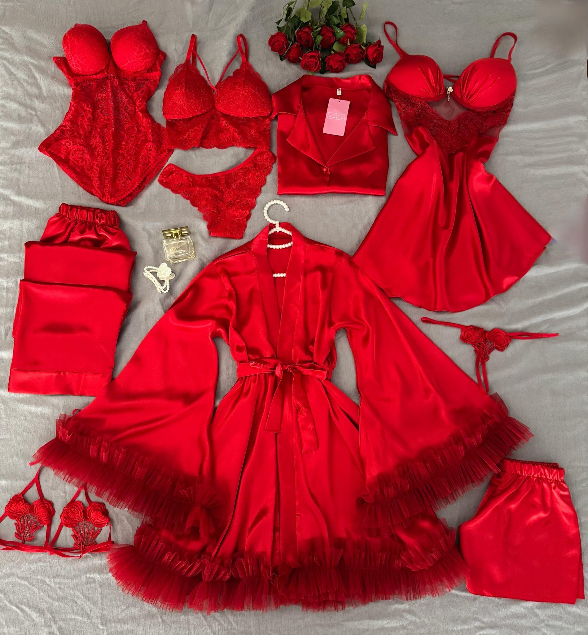 10 Parça Kutulu Jesiy Özel Tasarım Çeyiz Seti 