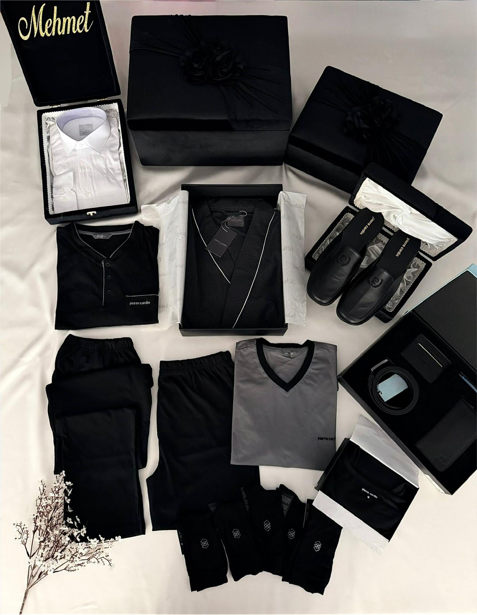 23 Parça İsme Özel Padişah Damat Lüks Bohça Seti