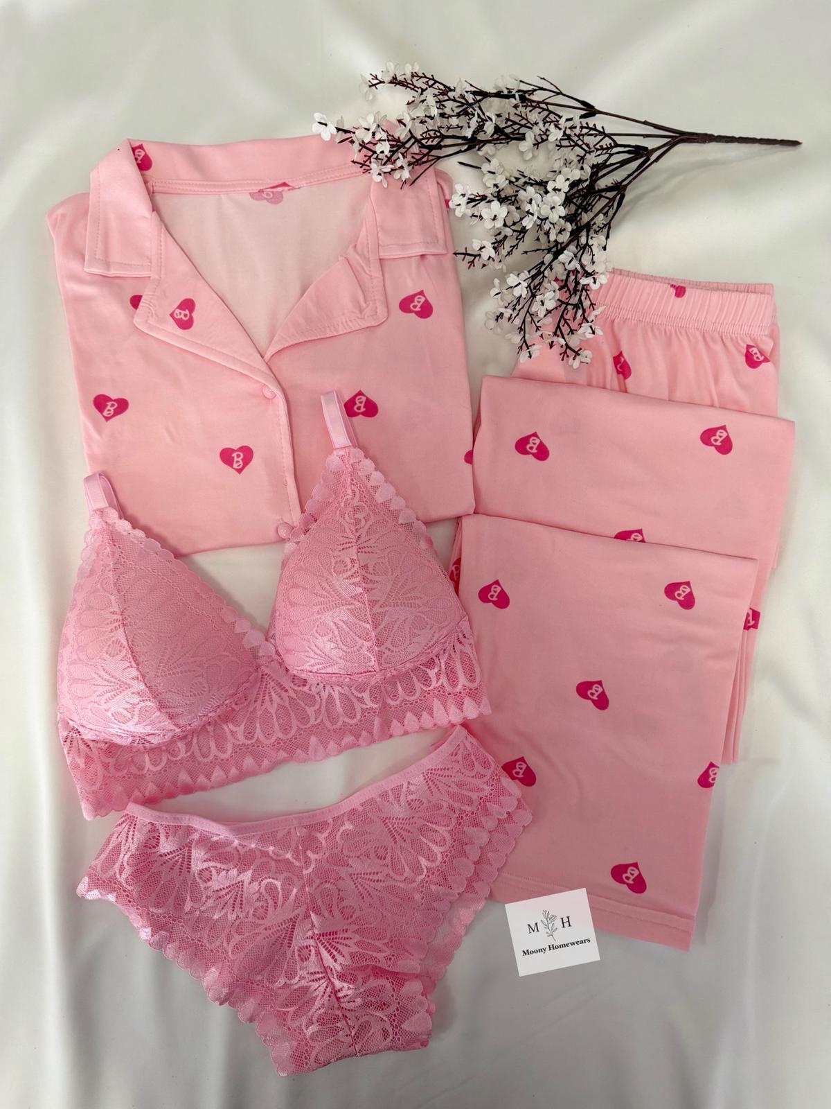 B Girl Kısa Kol  Pijama Takımı