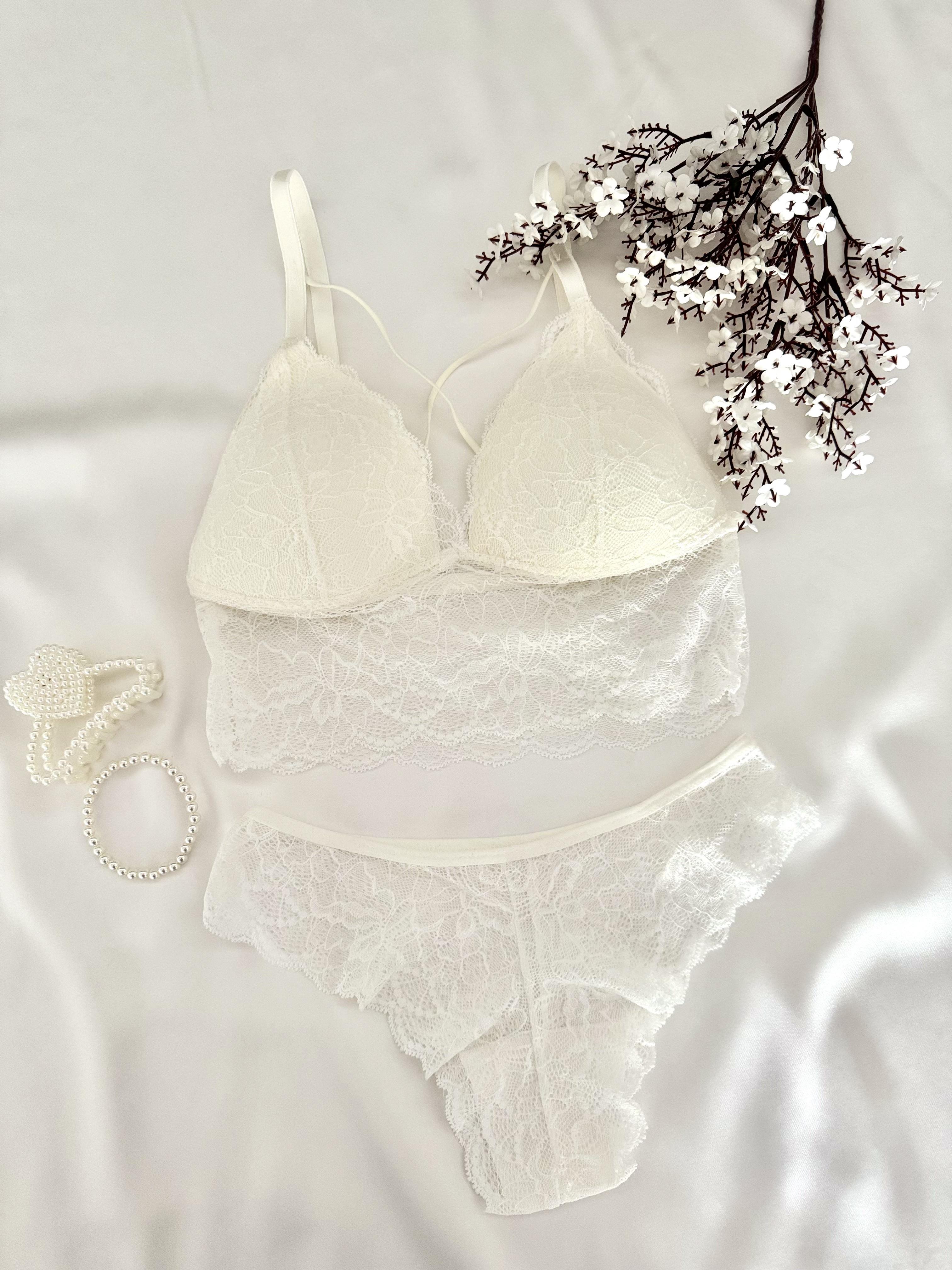 Beyaz Bralet Takımı 