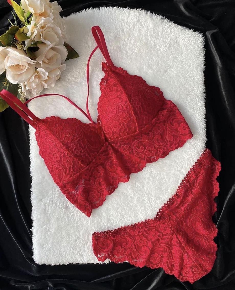 Kırmızı Bralet Takım