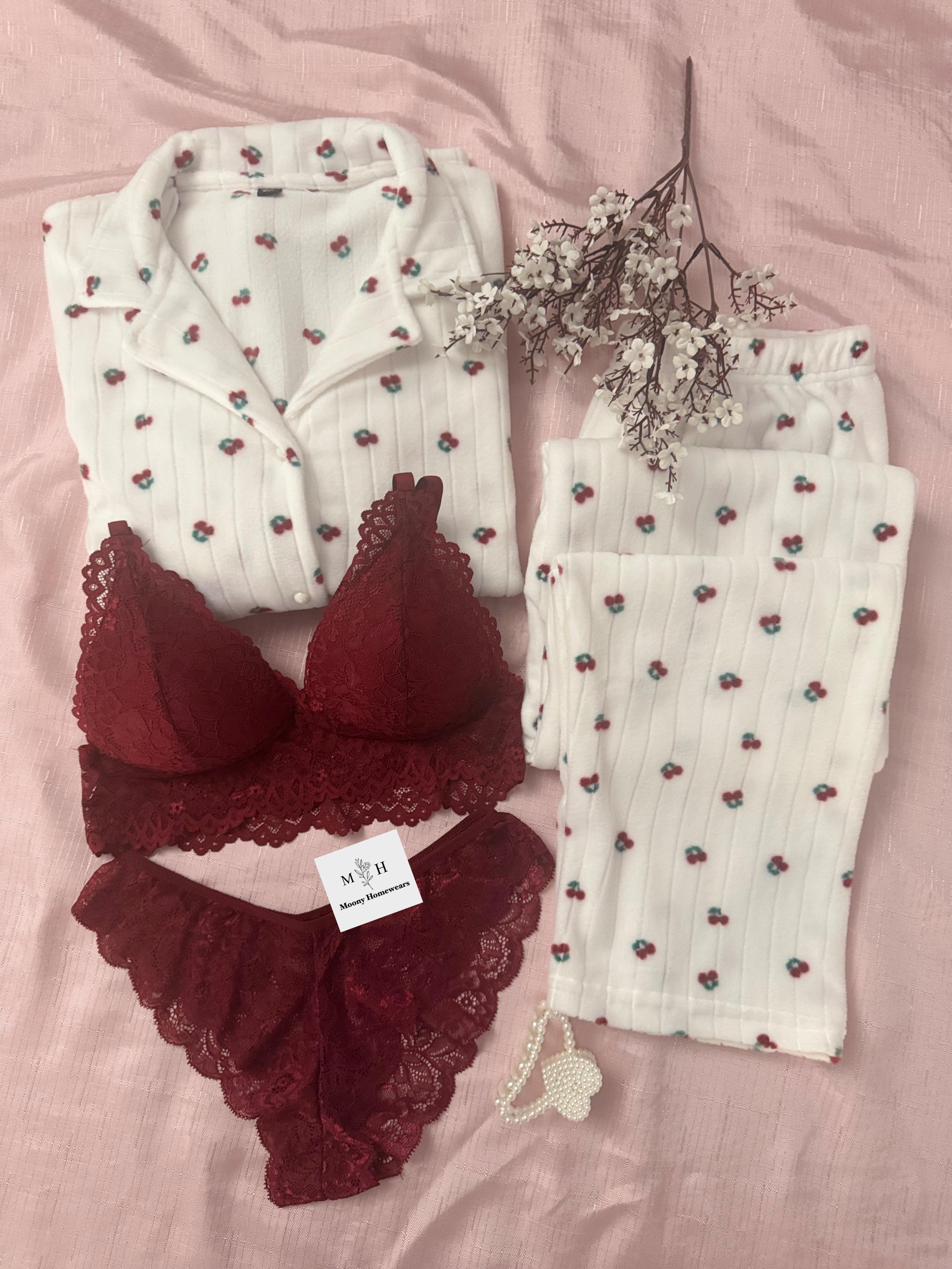 Onur Kiraz Desenli Kışlık Termal Polar