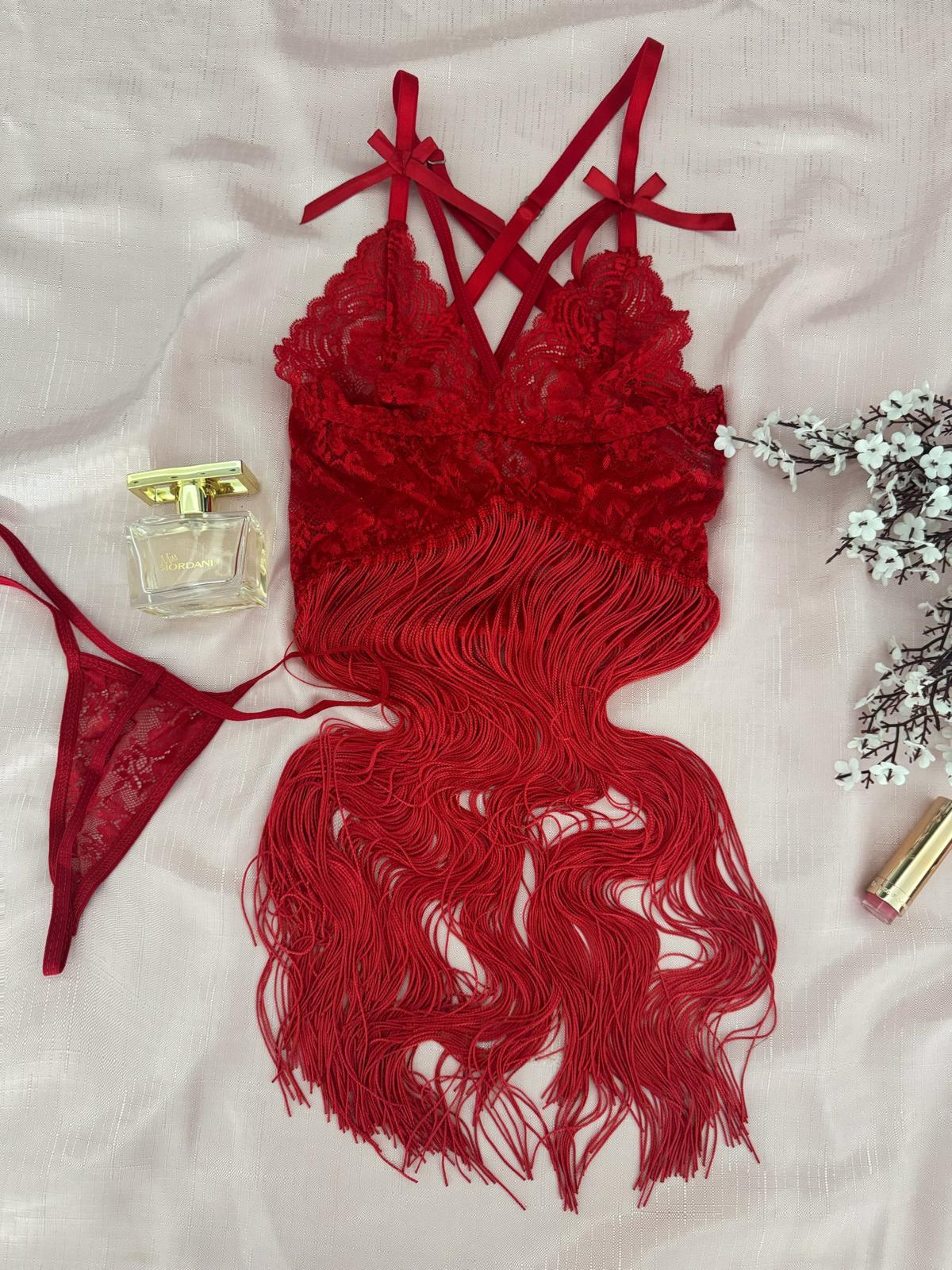 Salsa Kırmızı İpli Gecelik