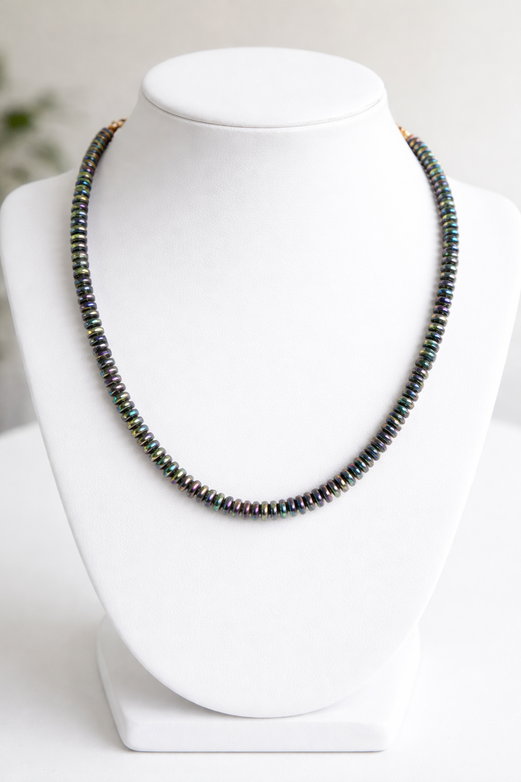 Hematit Neon Silindir Kolye