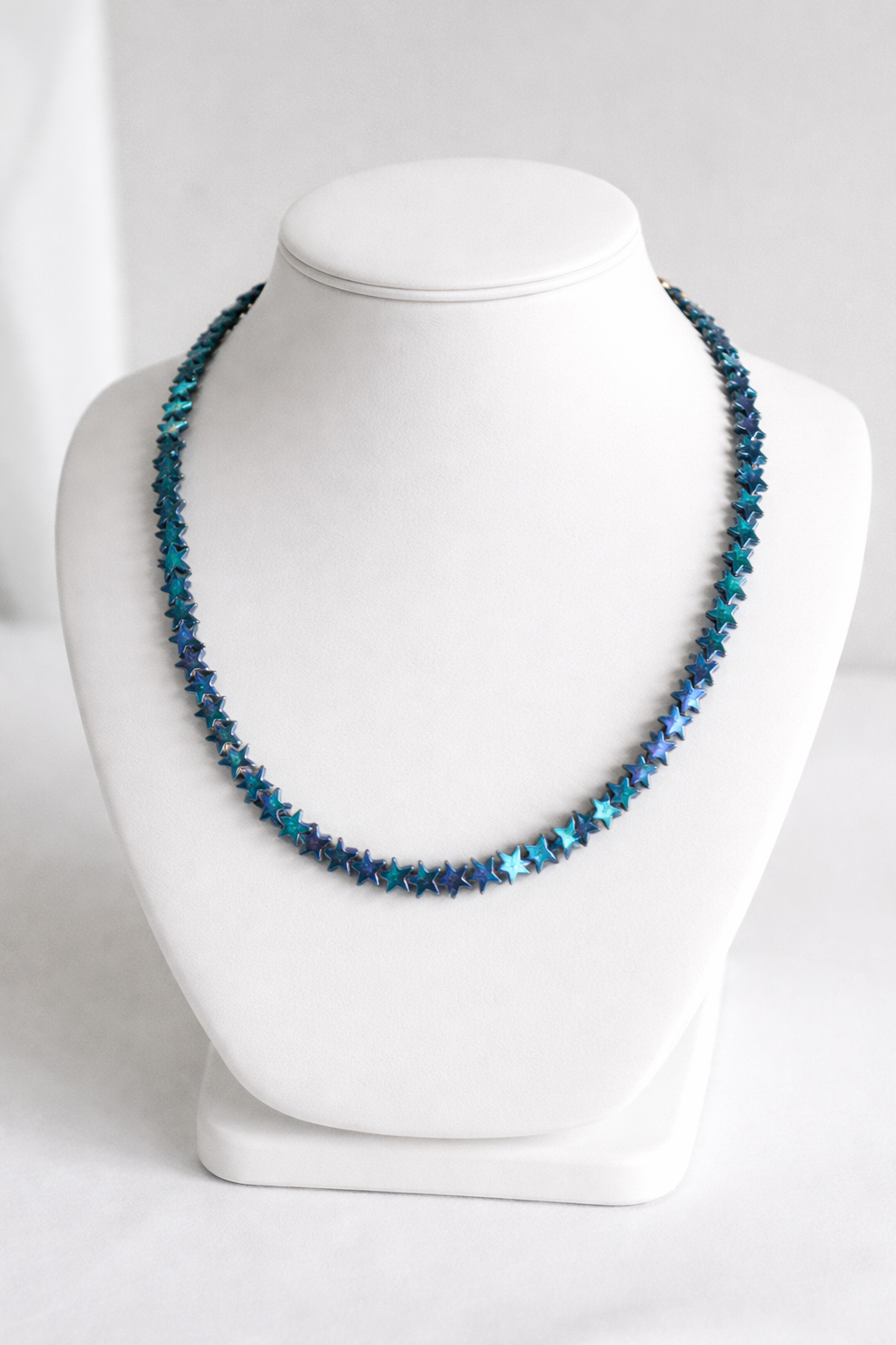 Hematit Taşlı Yıldız Kolye