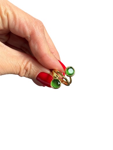 Kedi Gözü Taşlı Yüzük