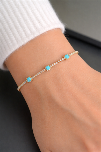 Su yolu taşlı Bileklik