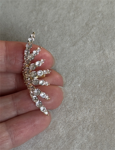 Taşlı Kıkırdak Küpe