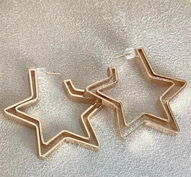 Yıldız Halka Küpe