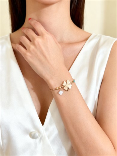 Zirkon Taşlı Kelebek Bileklik