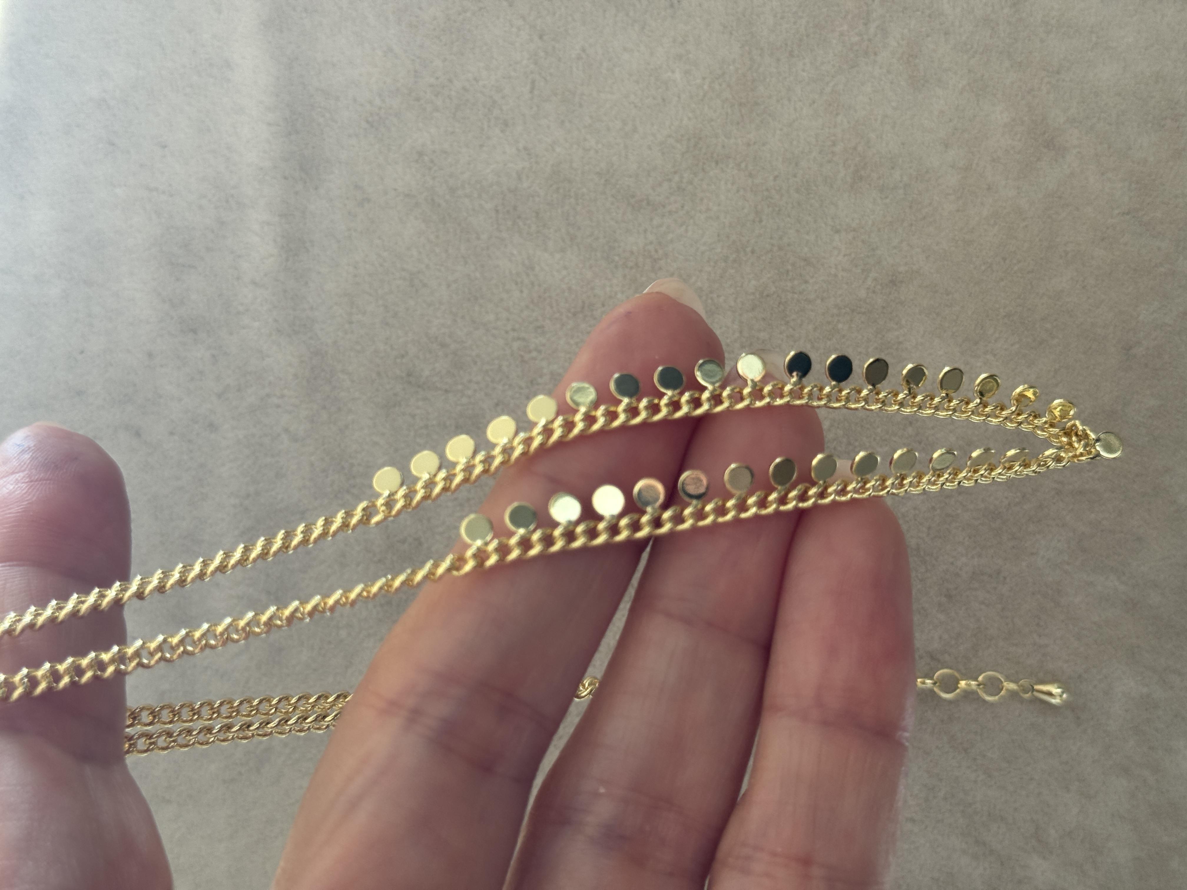 3'lü Tasma Çelik Zincir Kolye