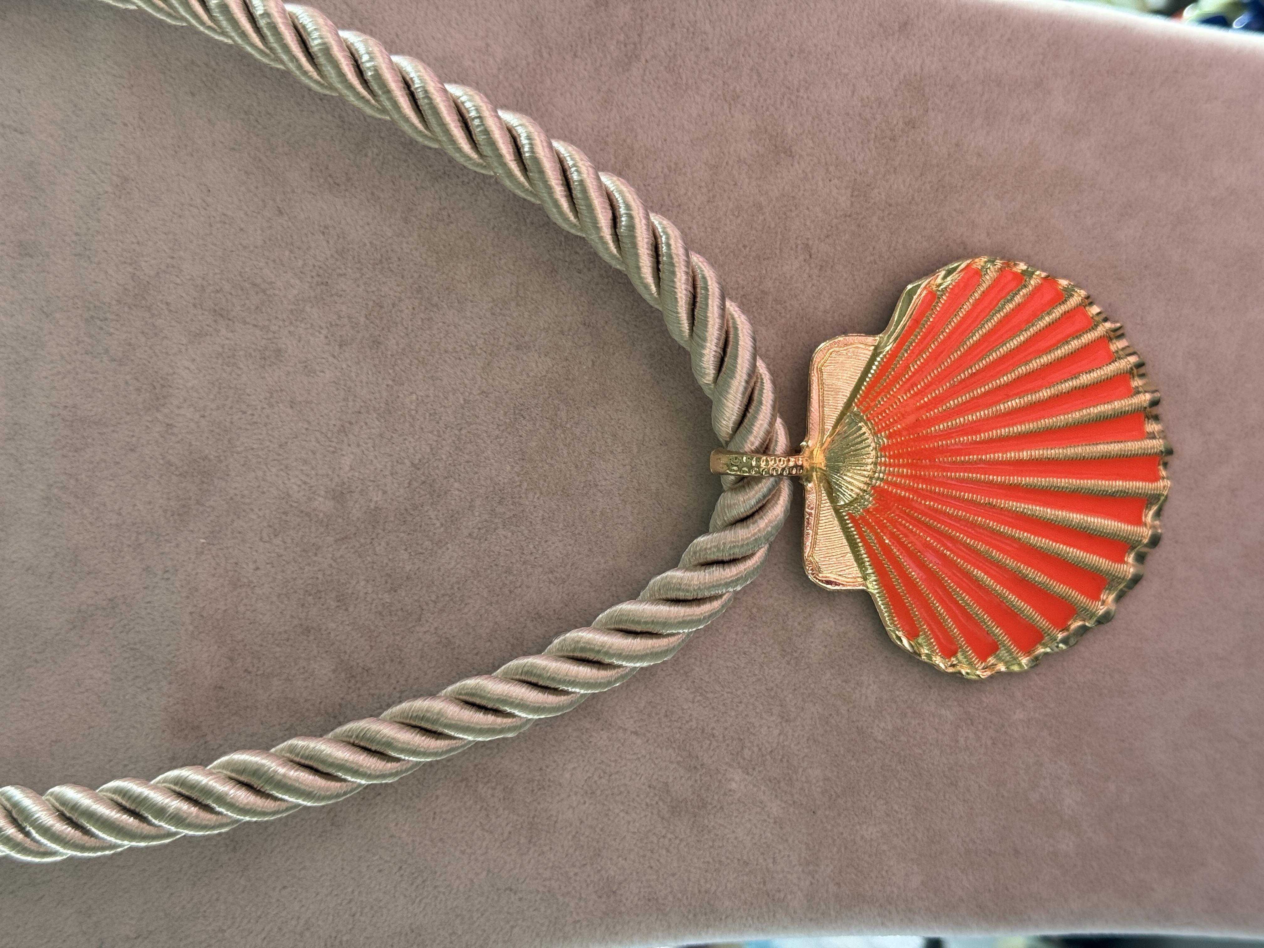 Halat Deniz Kabuğu Kolye