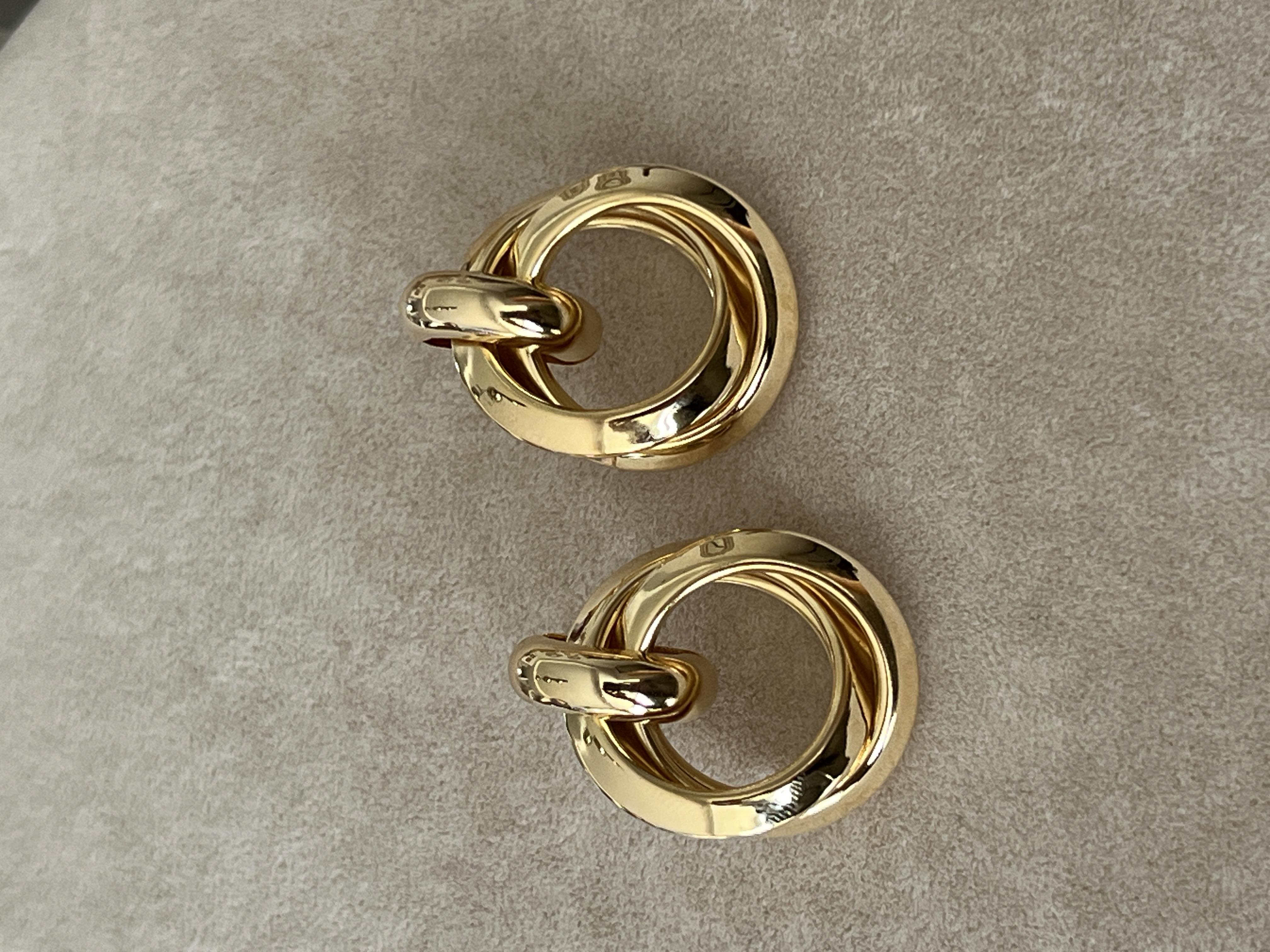 İç içe geçmeli Halka Küpe