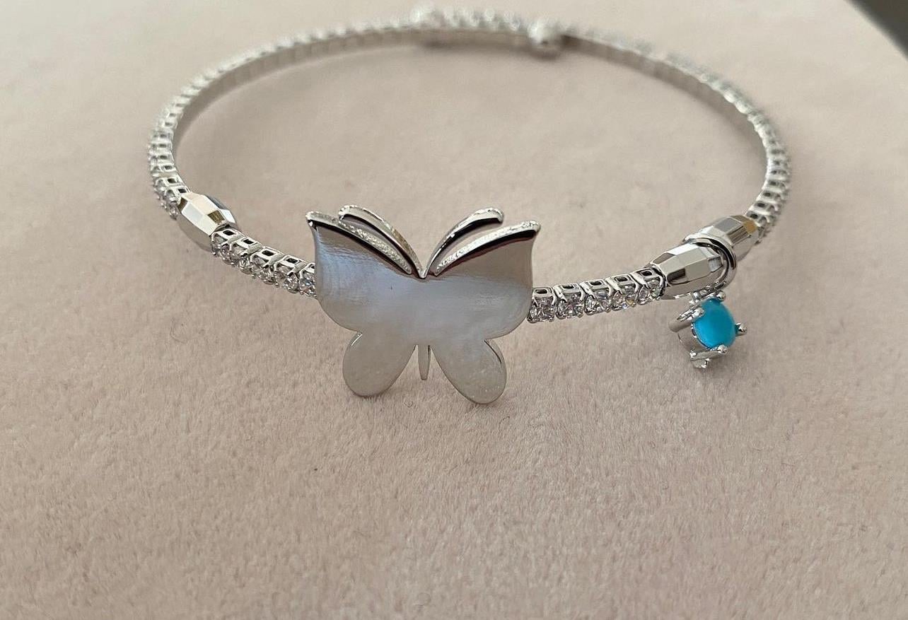 Kelebek Taşlı Bileklik 