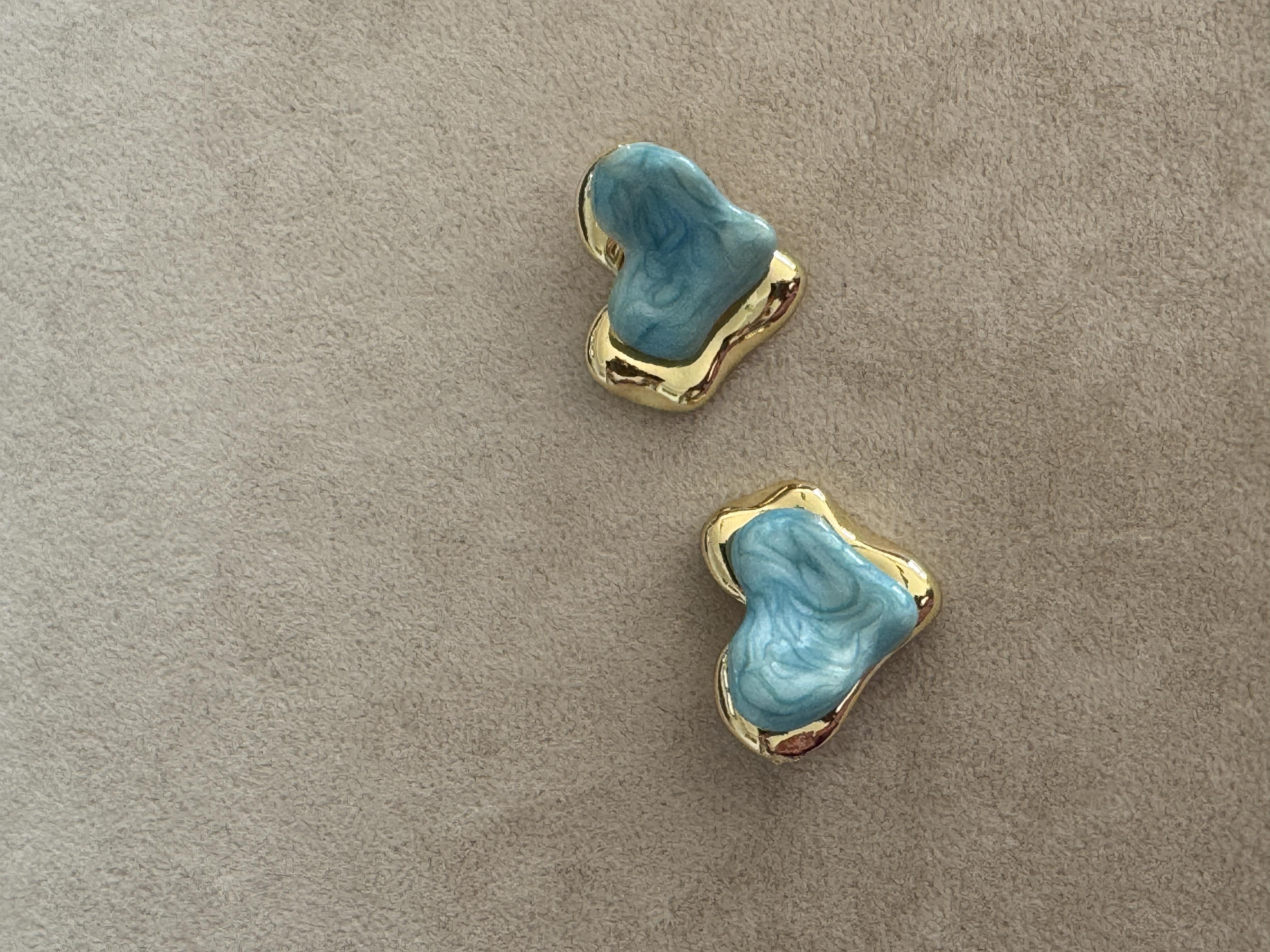 Minimal Kalp Halka Küpe