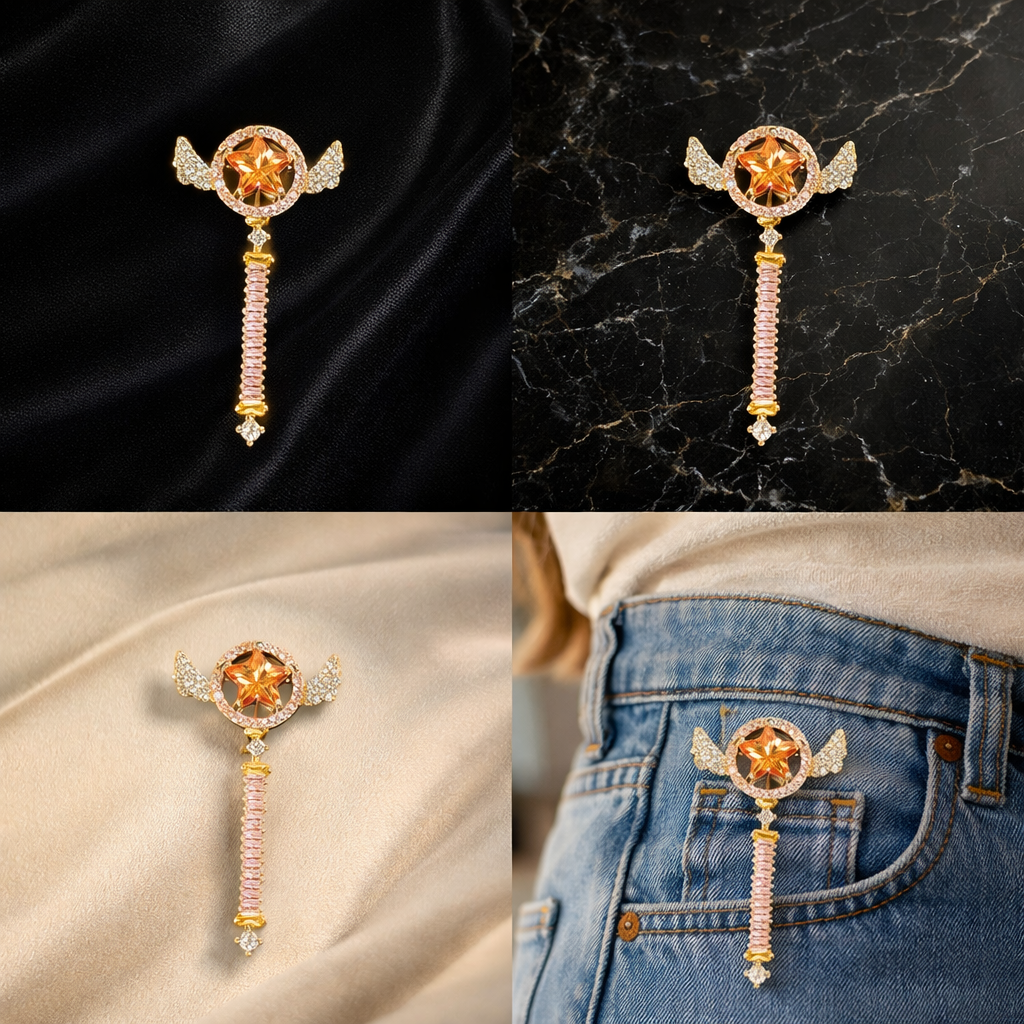 Yıldız Kanat Broş