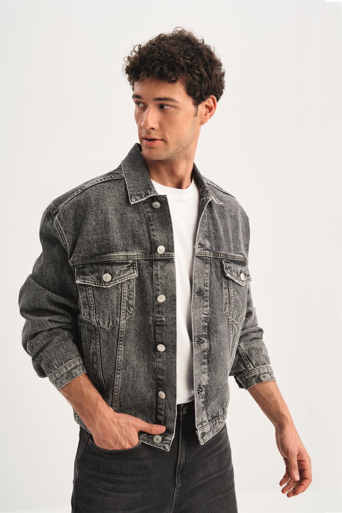 DENIM ERKEK CEKET Oversize Fit