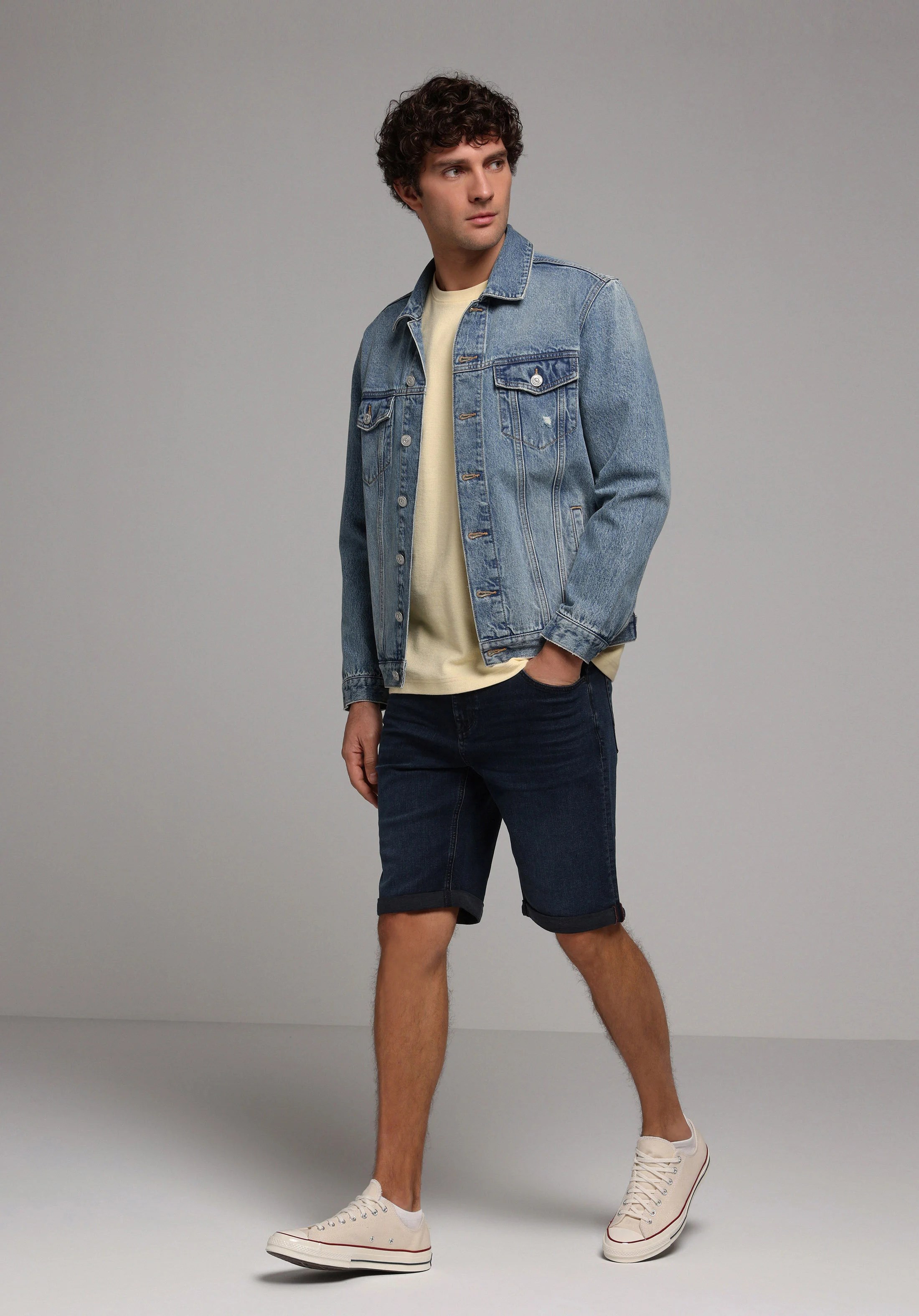 DENIM ERKEK ŞORT 044 KARL Straight Fit