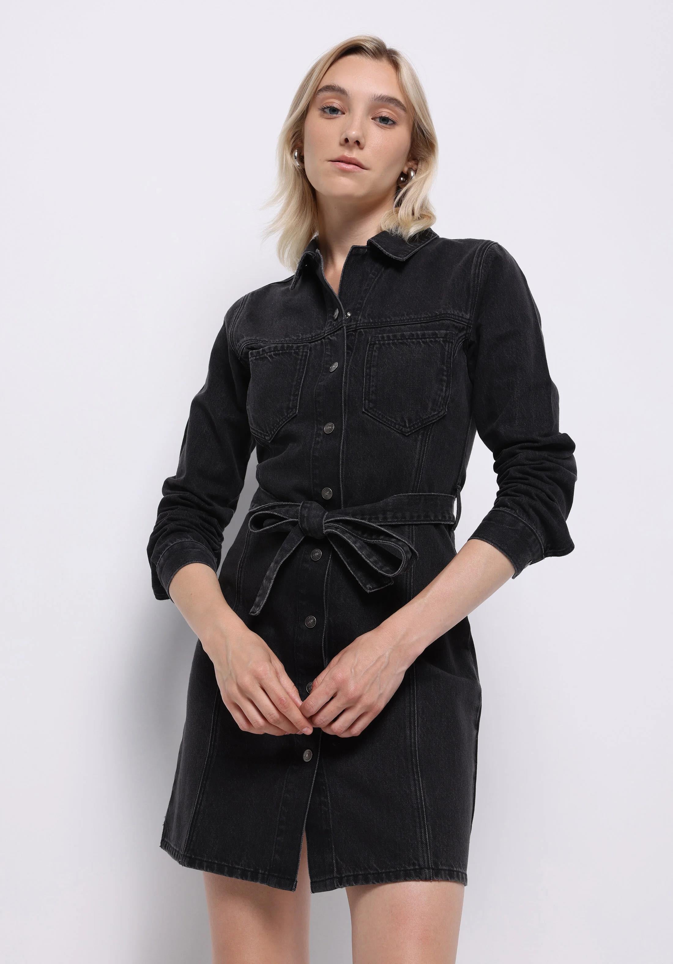 DENIM KADIN ELBISE Slim Fit