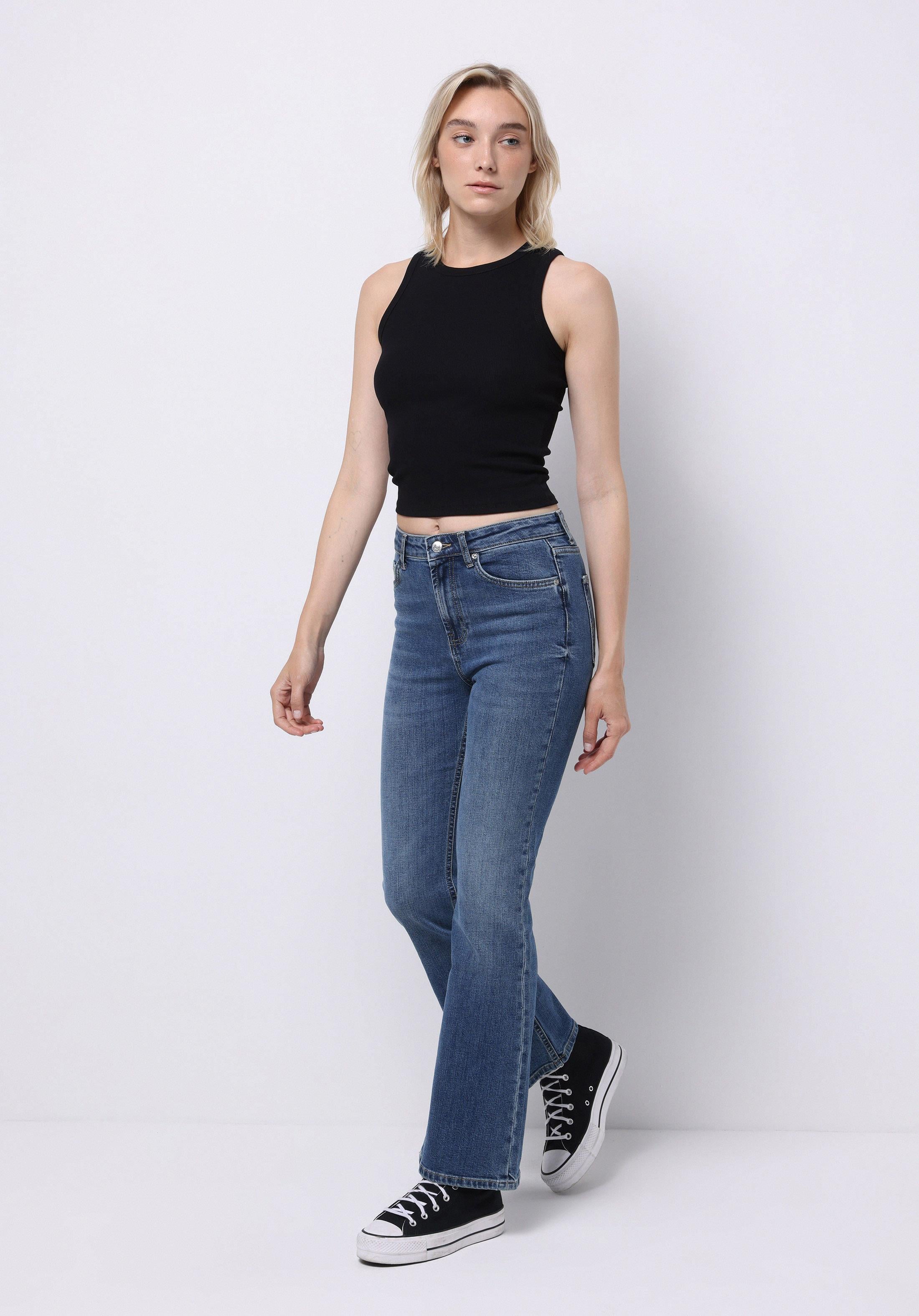 DENIM KADIN JEAN PANTOLON 791 MONICA Orta Bel Boru Paça Regular Fit