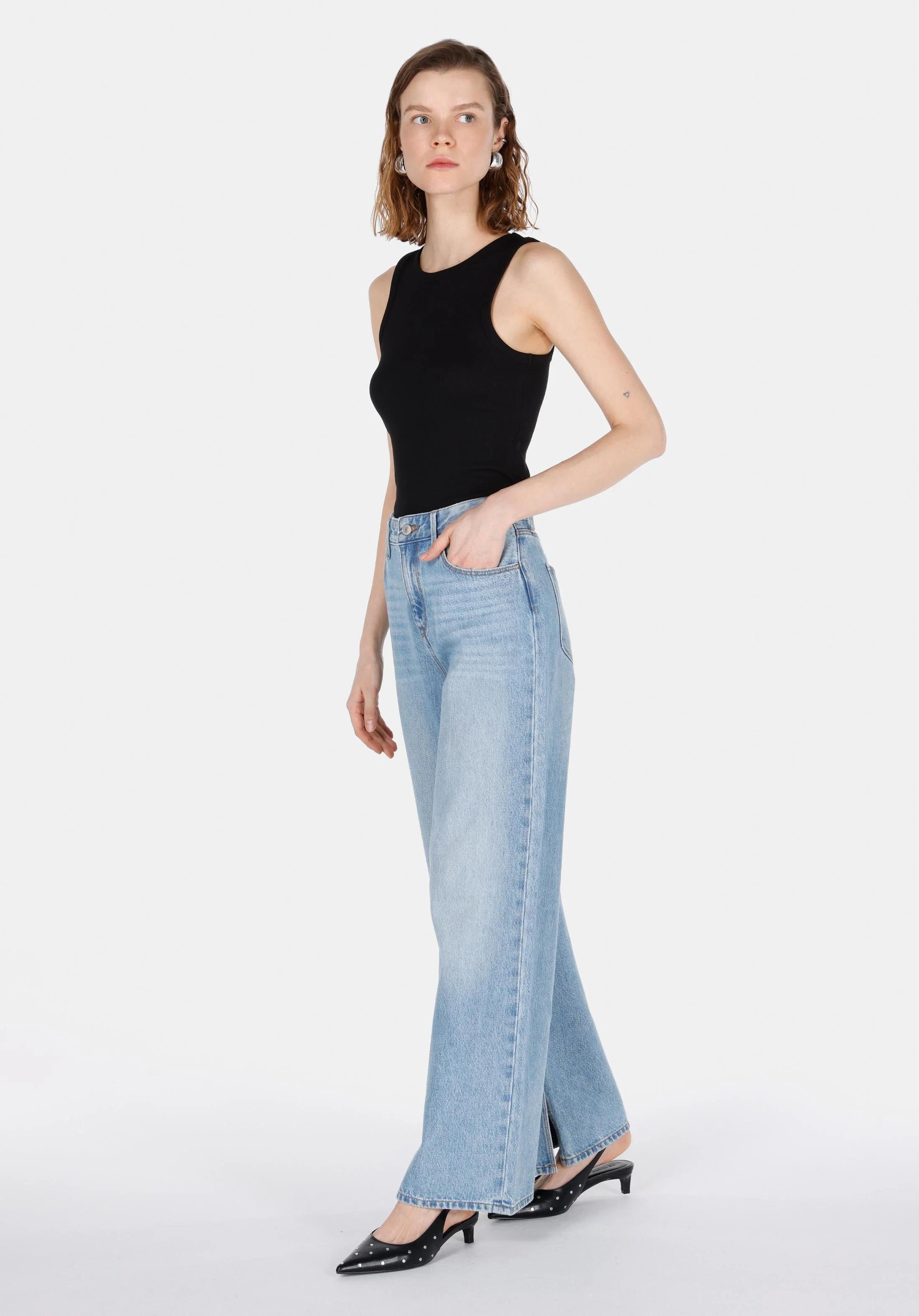 DENIM KADIN JEAN PANTOLON 970 BERRY Regular Fit