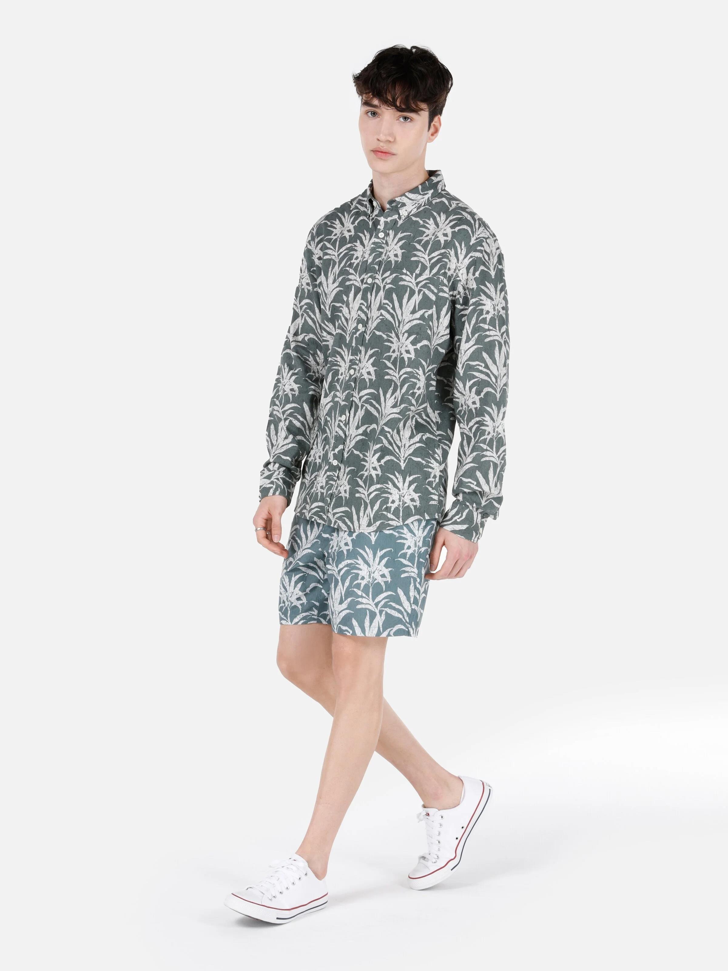 DOKUMA ALT ERKEK YÜZME ŞORT Slim Fit