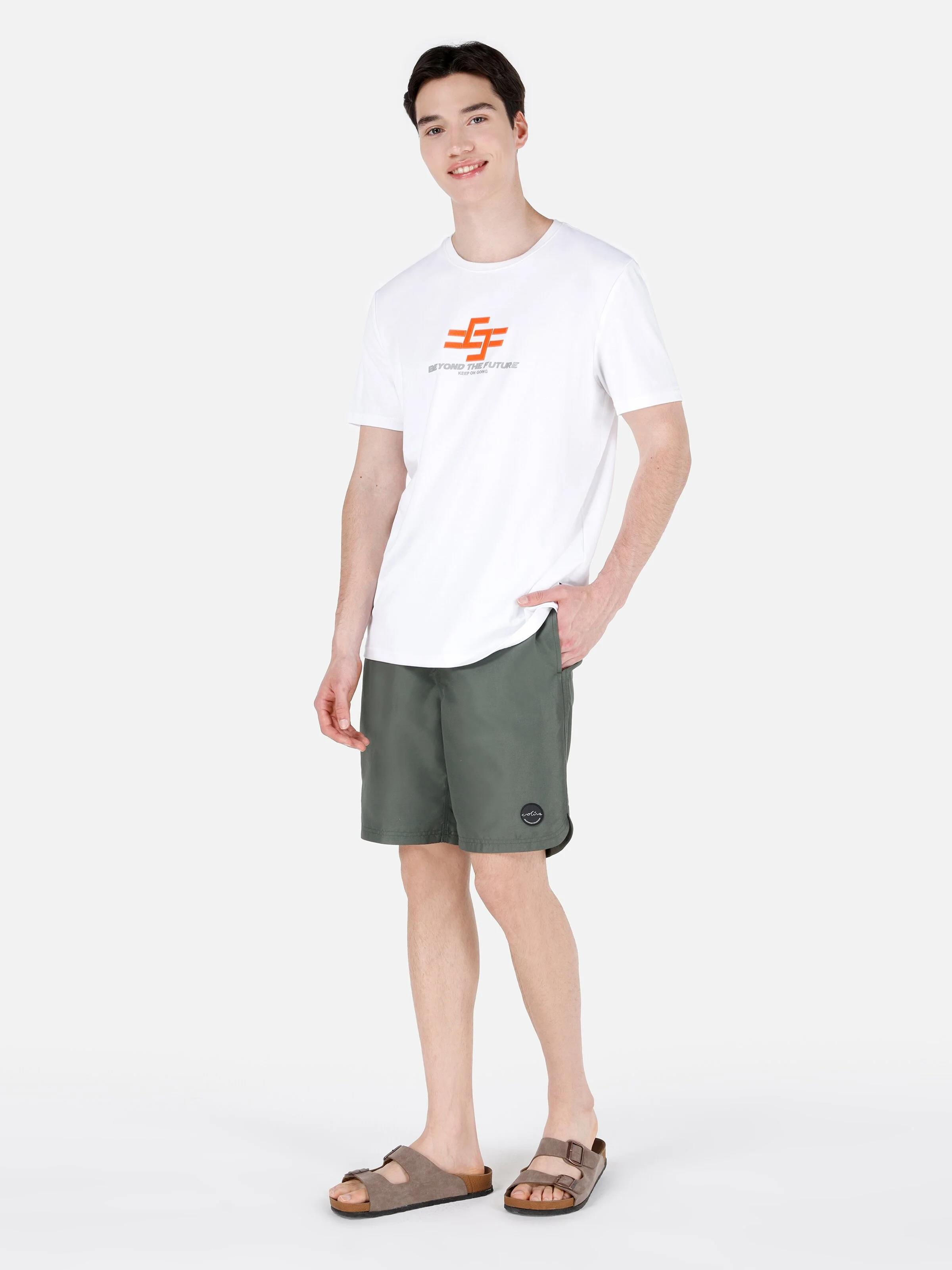 DOKUMA ALT ERKEK YÜZME ŞORT Slim Fit