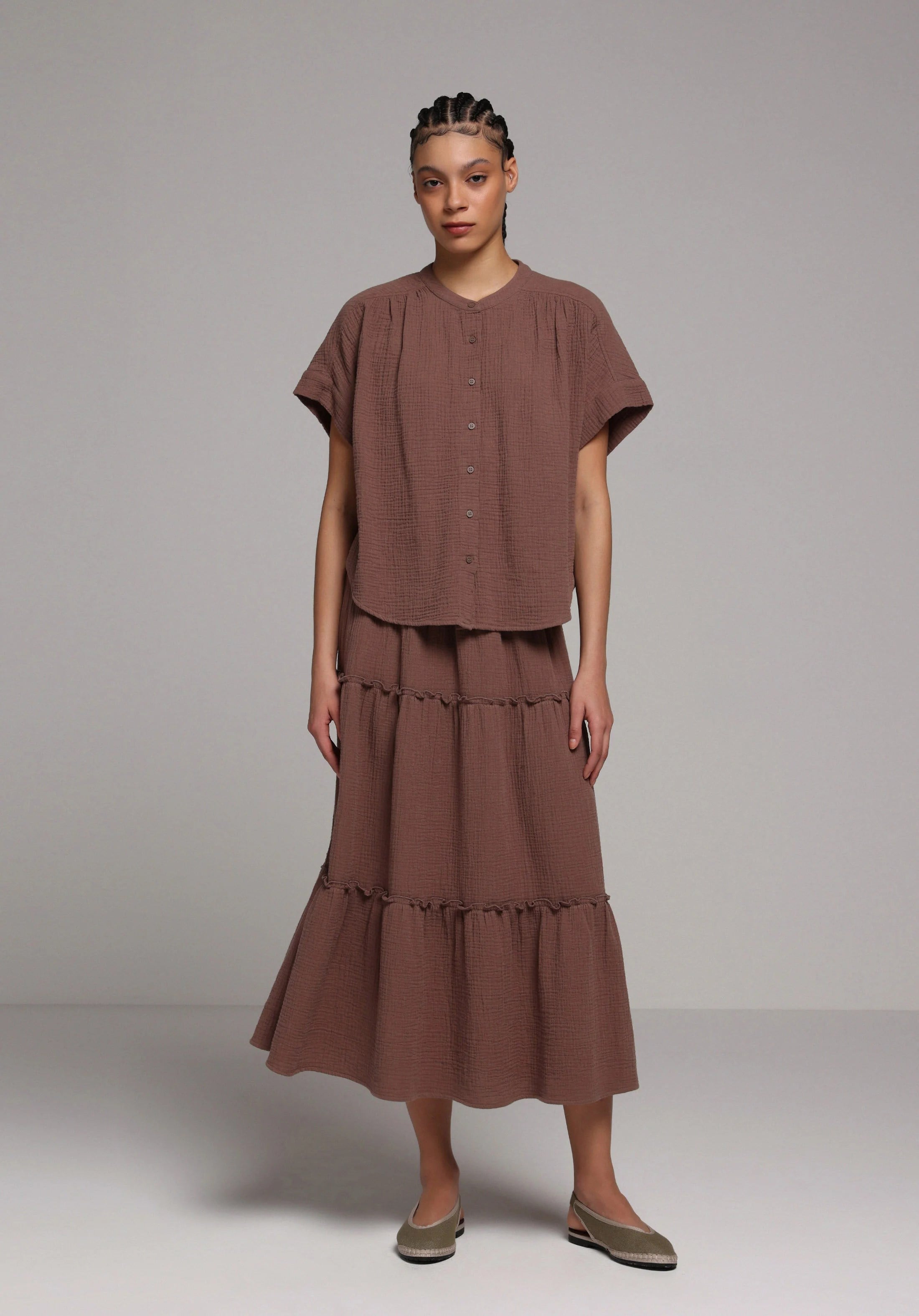 DOKUMA ALT KADIN ETEK Maxi Length