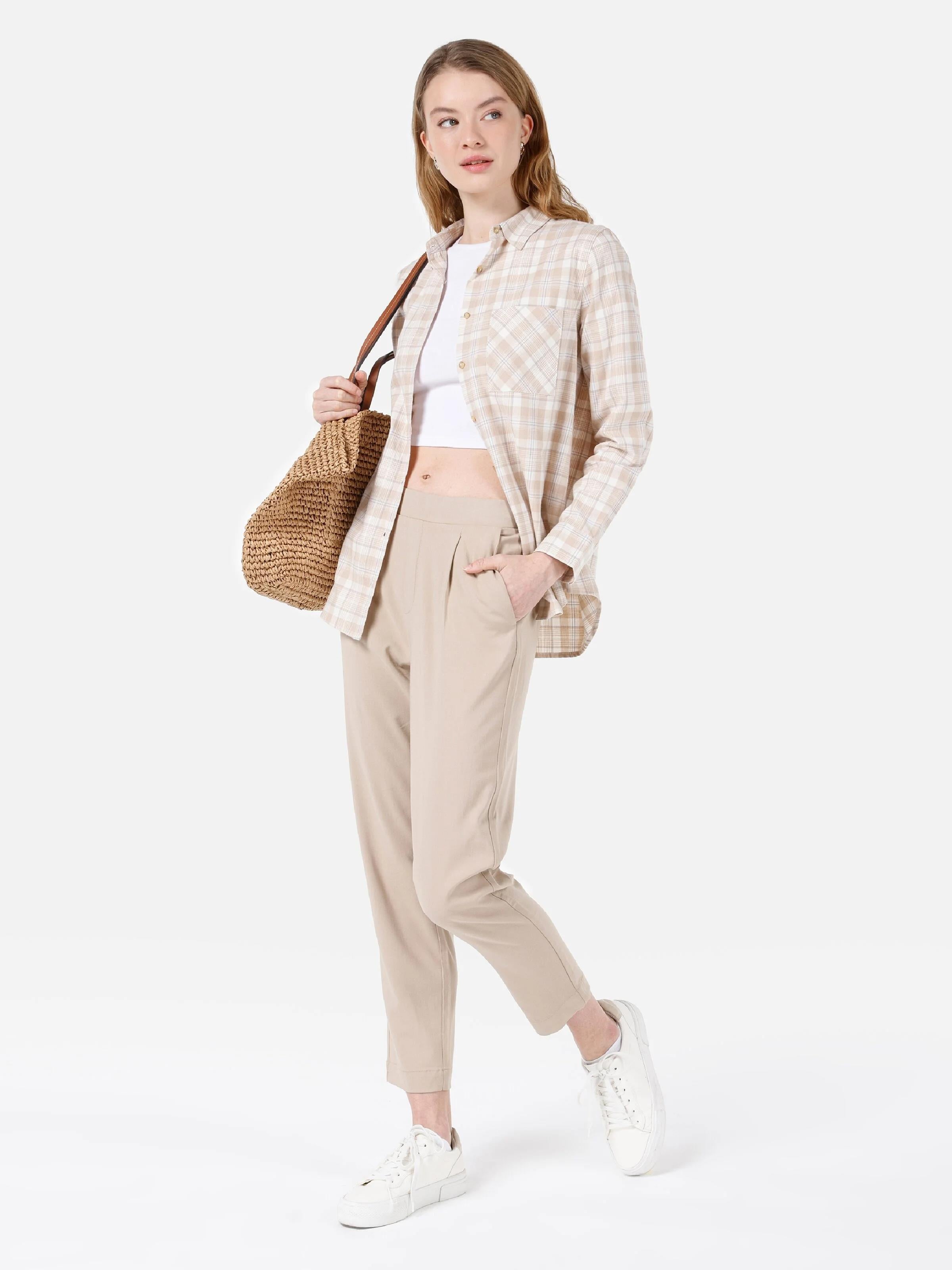 DOKUMA ALT KADIN PANTOLON Regular Fit